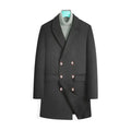 Men's Wool Overcoat HARTTMAN HT228 in Black