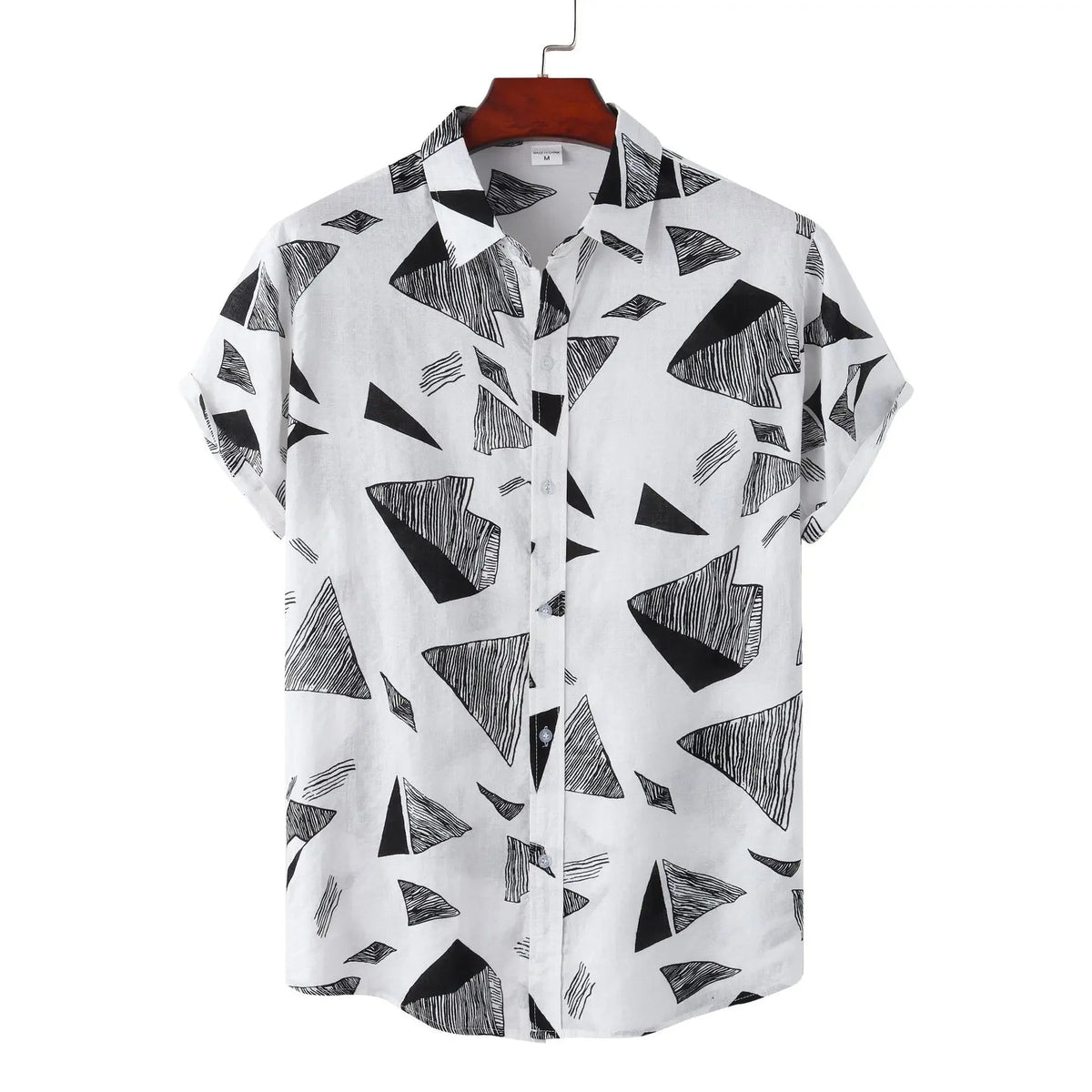Men's Patterned Shirt HARTTMAN HT091 in White