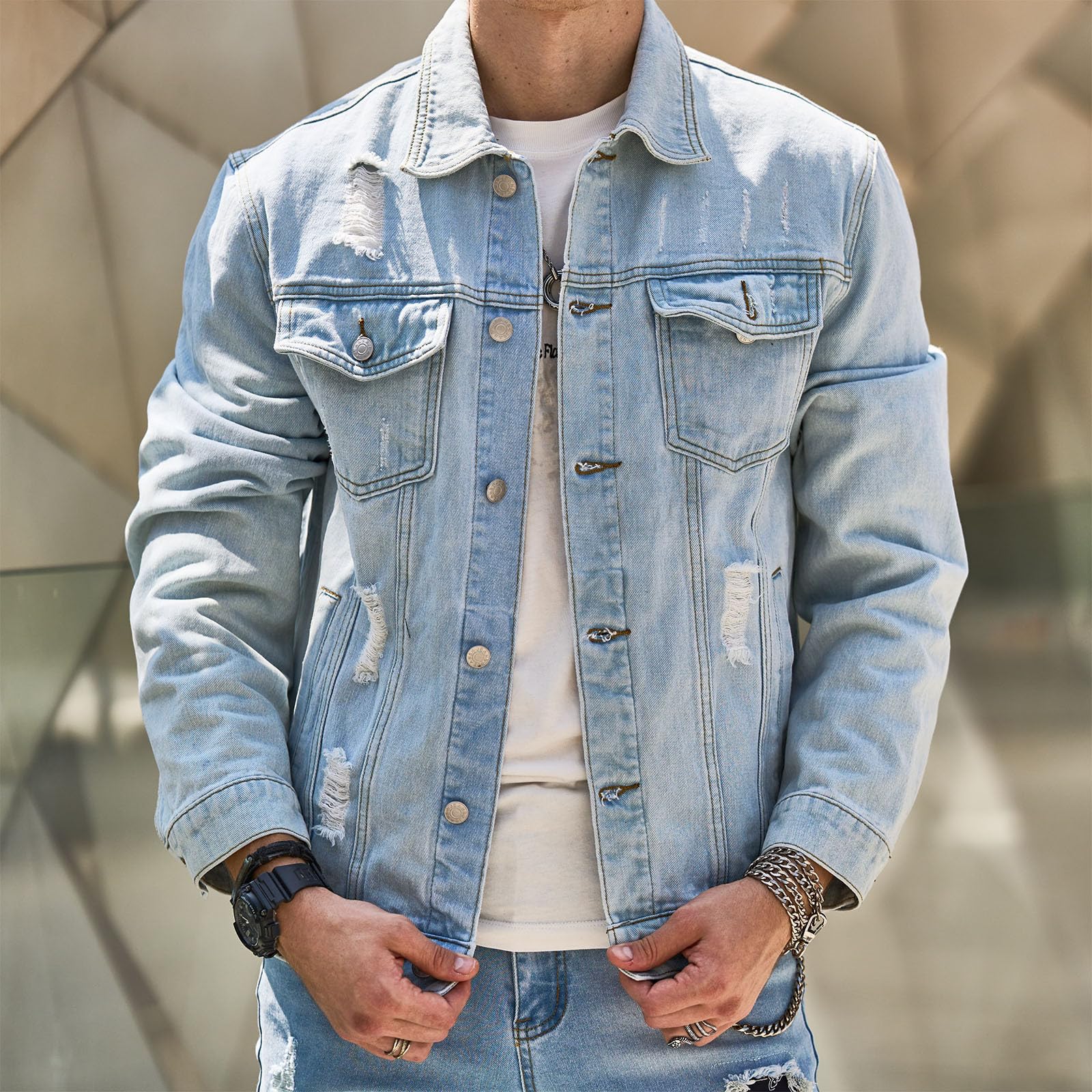 Men's Denim Jacket HARTTMAN HT158