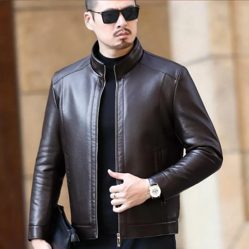 Men's Leather Jacket HARTTMAN HT114