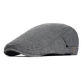 Men's Italian Cotton Flat Cap HARTTMAN HT020 in Dark Grey