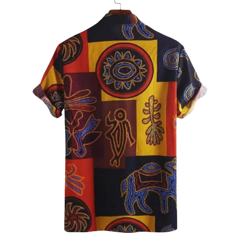 Men's Printed Cotton Shirt HARTTMAN HT128