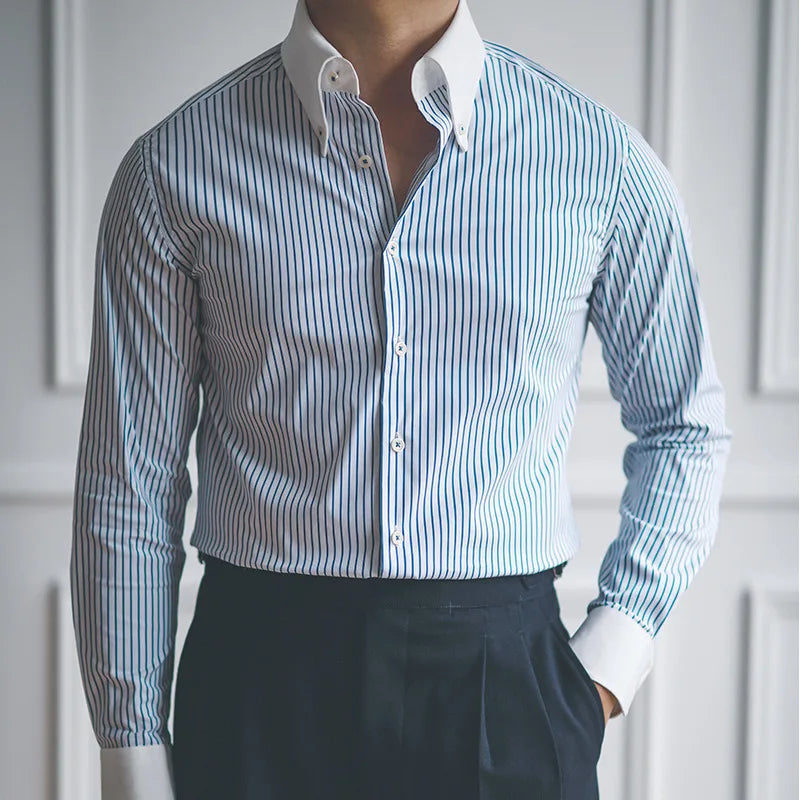 Men's Striped Formal Shirt HARTTMAN HT053