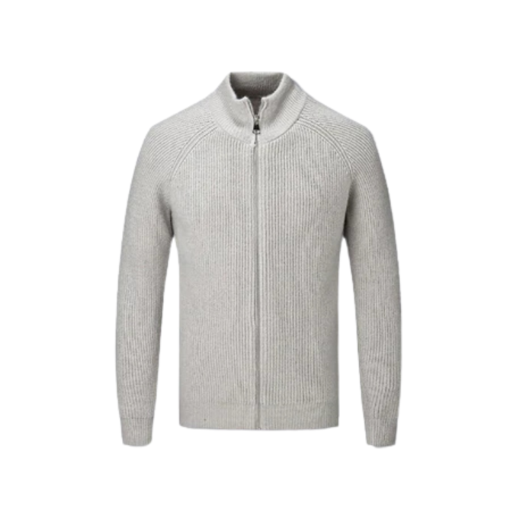 Men's Sweater with Zip HARTTMAN HT020 in Light Grey