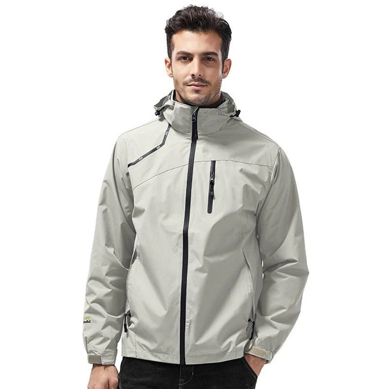 Windbreaker Jacket HARTTMAN HT126 in Beige