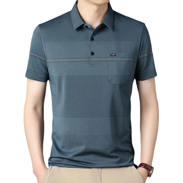 Men's Polo Shirt HARTTMAN HT237 in Light Blue