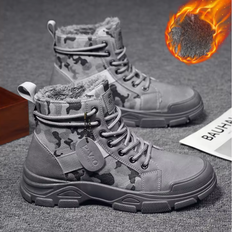 Men's Boots HARTTMAN HT037 in Grey With Lining