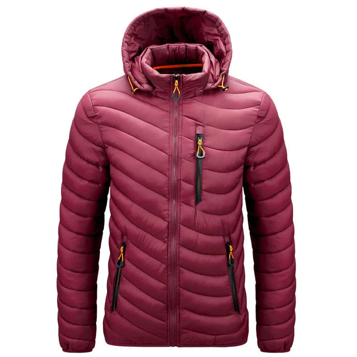 Men's Puffer Jacket HARTTMAN HT090, Withstands Down to -10°C in Wine