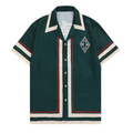 Men's Retro Cotton Shirt HARTTMAN HT386 in Green