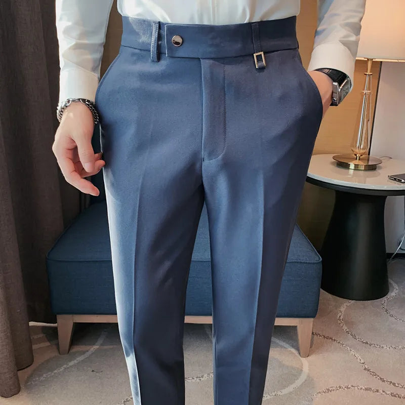 Men's Tailored Trousers HARTTMAN HT201 in Blue