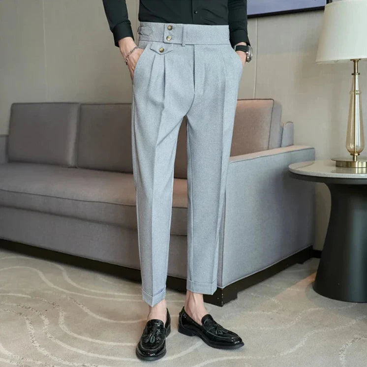 Men's Tailored Trousers HARTTMAN HT199 in Grey