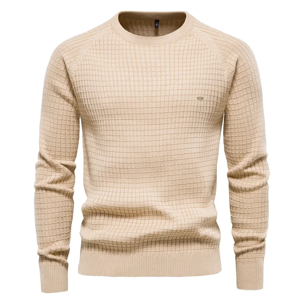 Men's Wool Sweater HARTTMAN HT171 in Khaki
