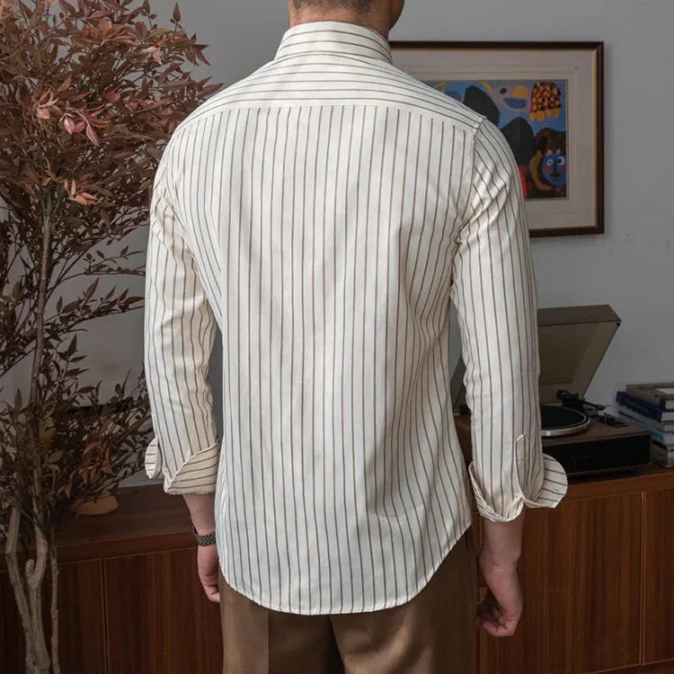 Men's Striped Cotton Formal Shirt HARTTMAN HT056