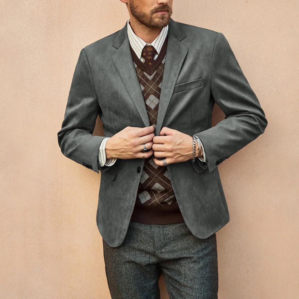 Men's Suede Blazer HARTTMAN HT353