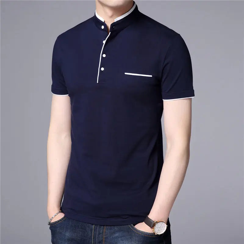 Men's Cotton Polo Shirt HARTTMAN HT110 in Navy Blue