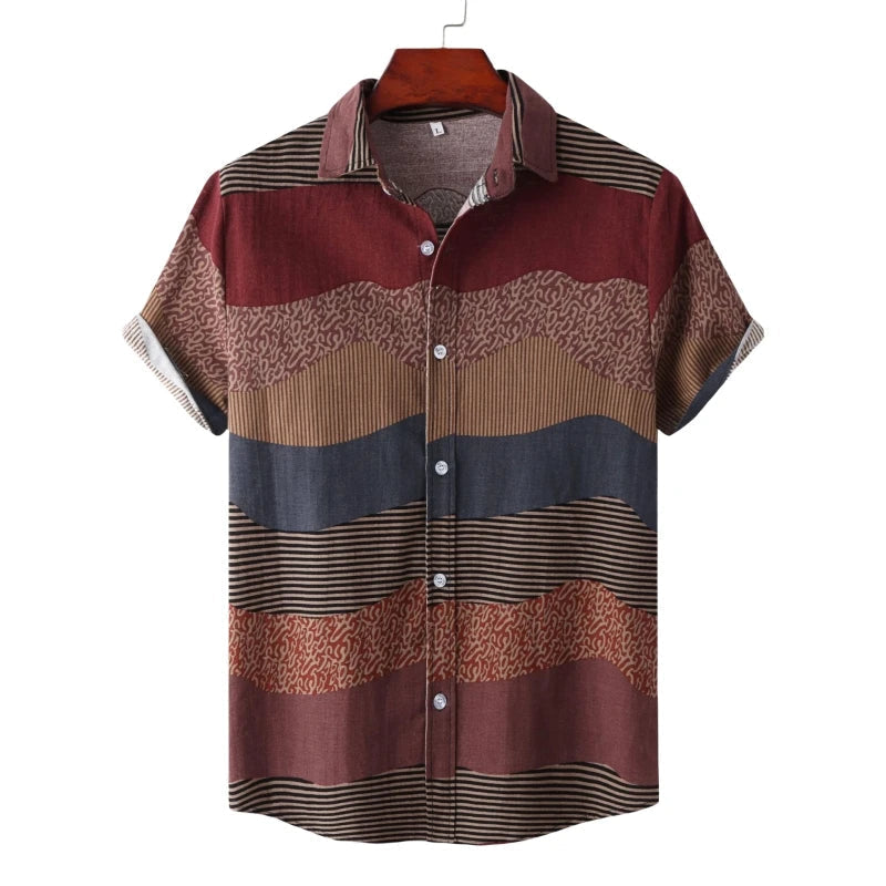 Men's Cotton Shirt HARTTMAN HT127 in Red