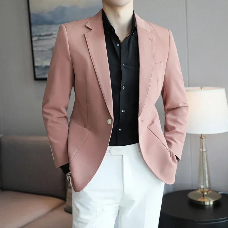 Men's Blazer HARTTMAN HT015 in Pink