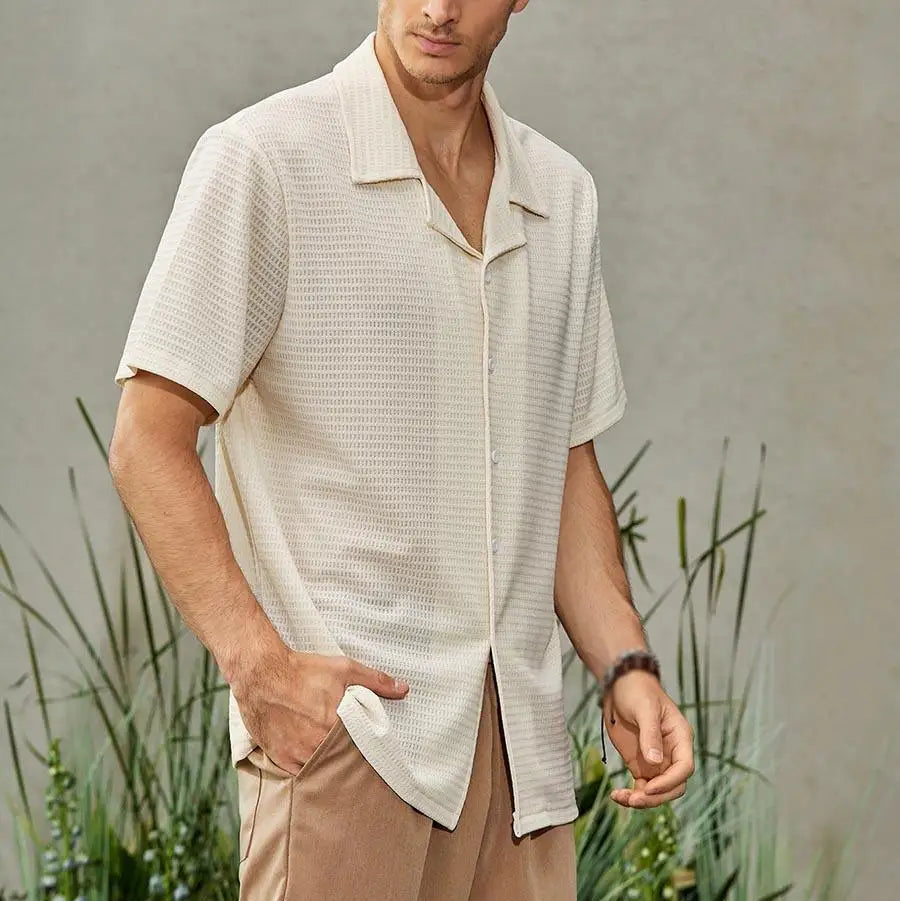 Men's Breathable Linen Shirt HARTTMAN HT344