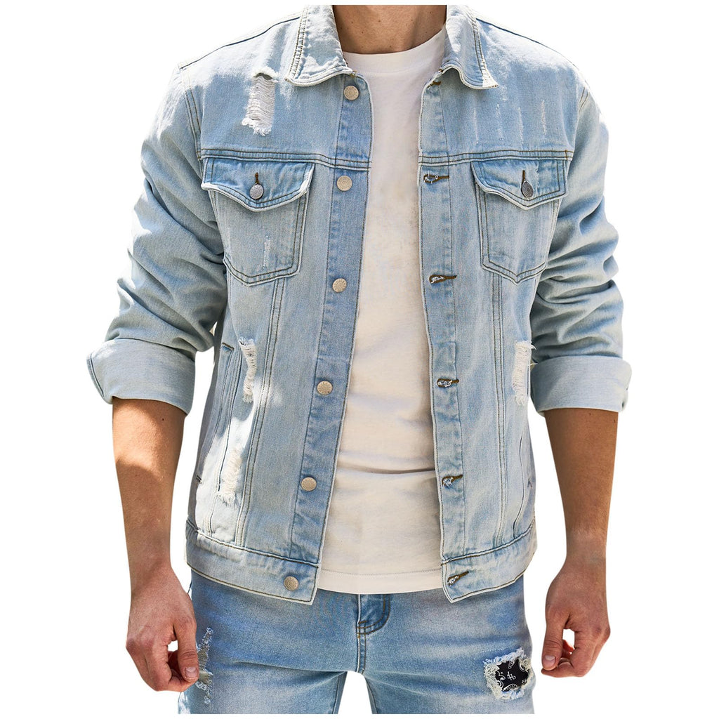 Men's Denim Jacket HARTTMAN HT158 in Blue