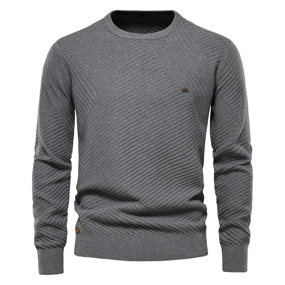 Men's Wool Sweater HARTTMAN HT175 in Grey