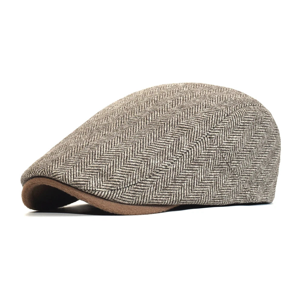 Men's Italian Flat Cap HARTTMAN HT021 in Brown