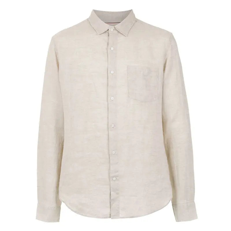 Men's Linen Shirt HARTTMAN HT346 in Khaki