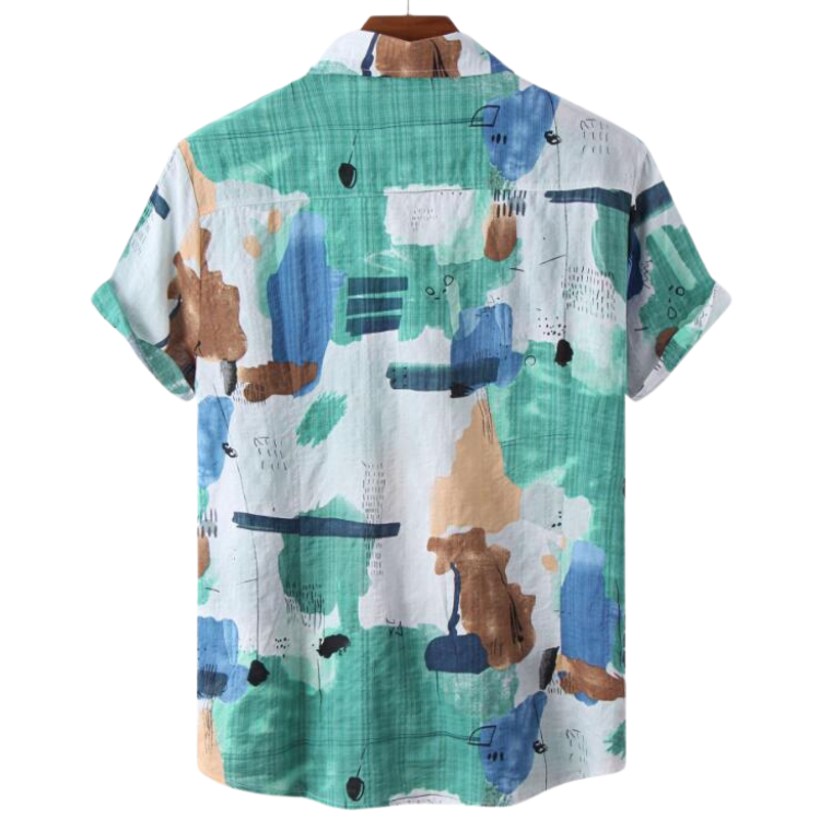 Men's Printed Cotton Shirt HARTTMAN HT402