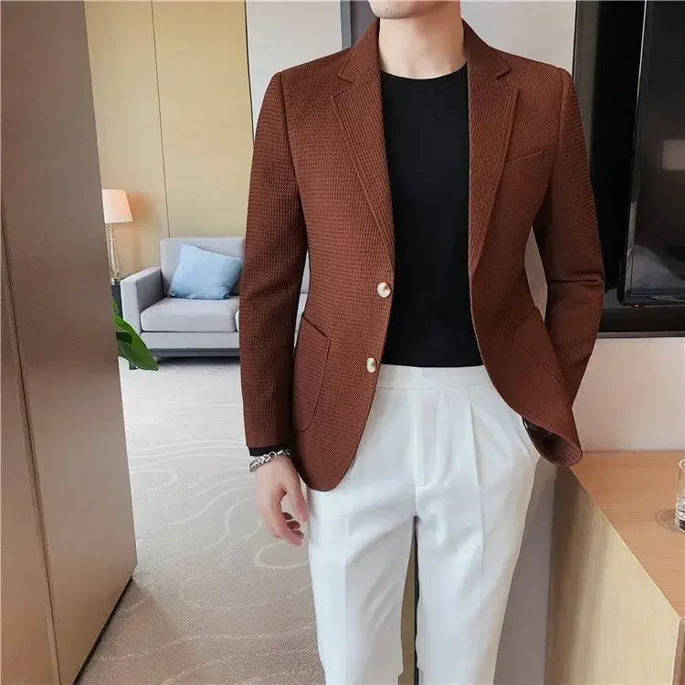 Men's Blazer HARTTMAN HT011 in Brown