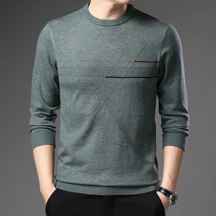 Men's Cotton Sweater HARTTMAN HT186 in Green