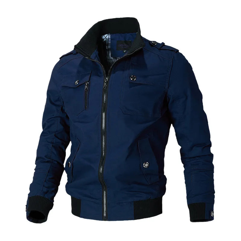 Men's Biker Jacket HARTTMAN HT170 in Blue