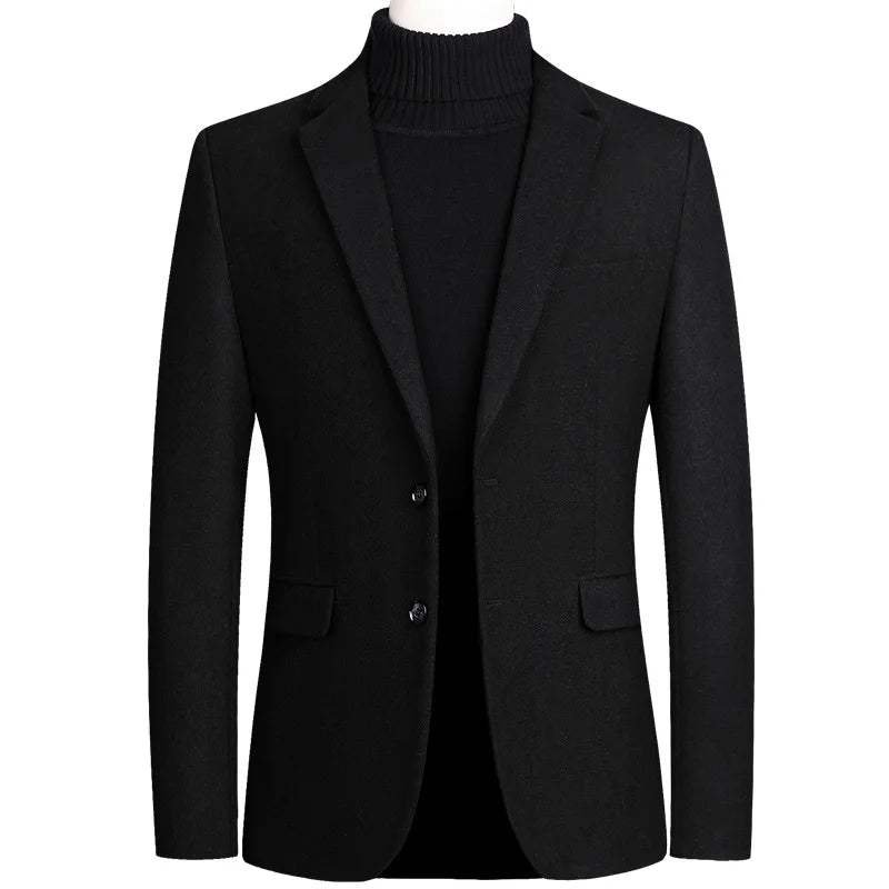 Men's Slim Fit Blazer HARTTMAN HT351 in Black