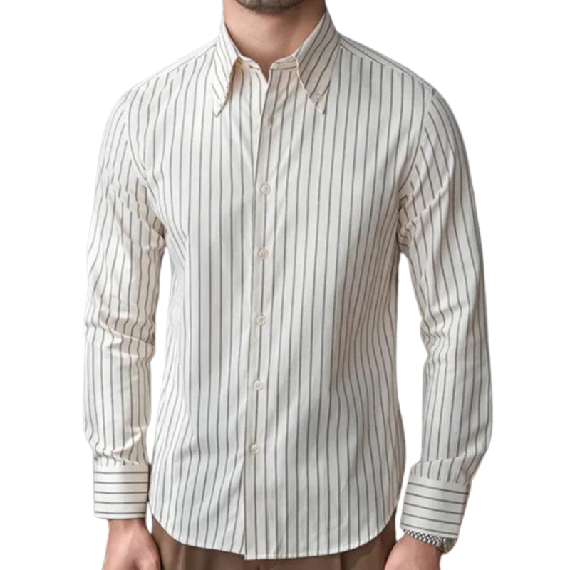 Men's Striped Cotton Formal Shirt HARTTMAN HT056