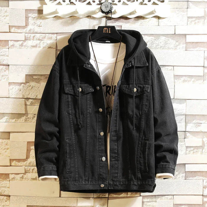 Men's Denim Jacket HARTTMAN HT141 in Black