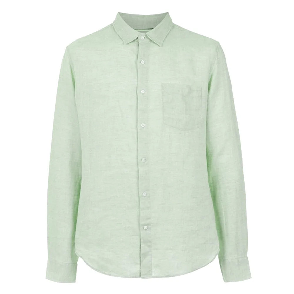 Men's Linen Shirt HARTTMAN HT346 in Green