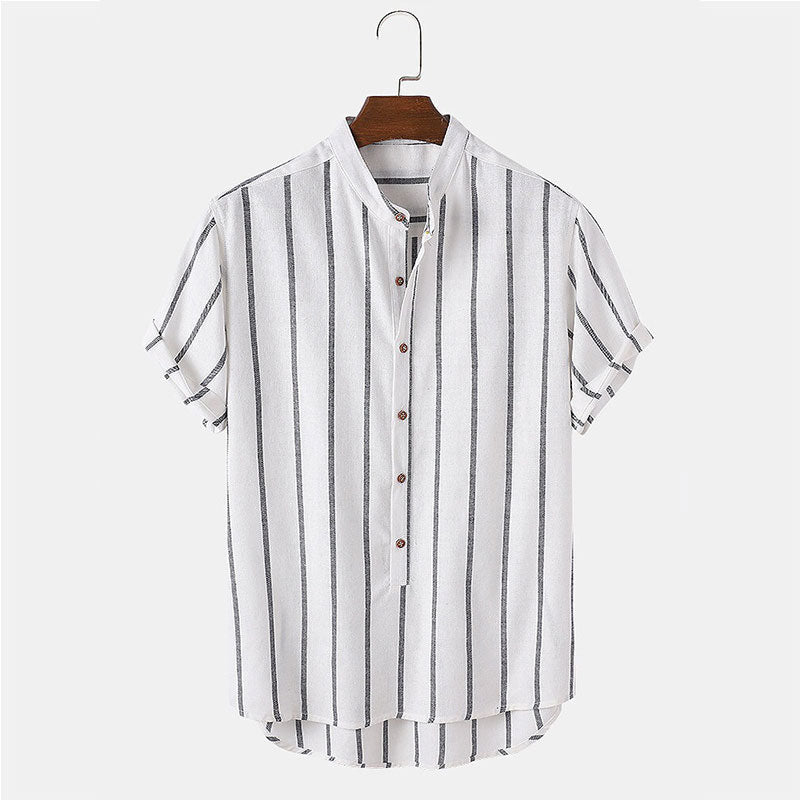 Men's Striped Shirt HARTTMAN HT394 in White