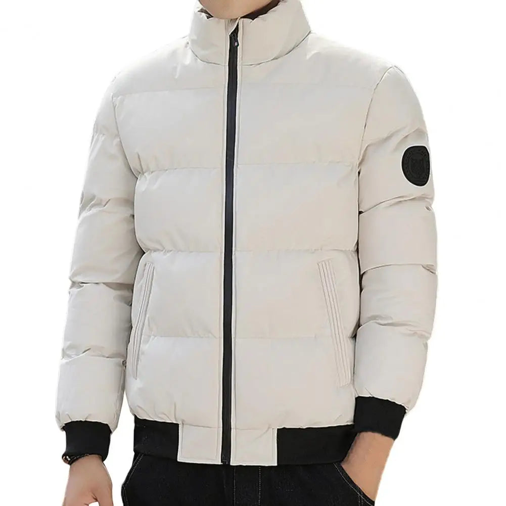 Men's Quilted Puffer Jacket HARTTMAN HT252 in Khaki