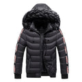 Men's Puffer Jacket with Lined Hood HARTTMAN HT112 in Black