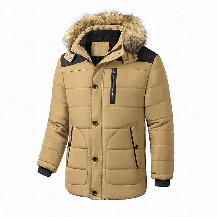 Men's Quilted Jacket HARTTMAN HT117 in Beige