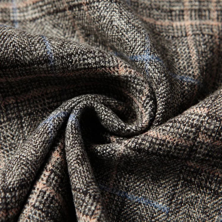 Men's Check Wool Blazer HARTTMAN HT356