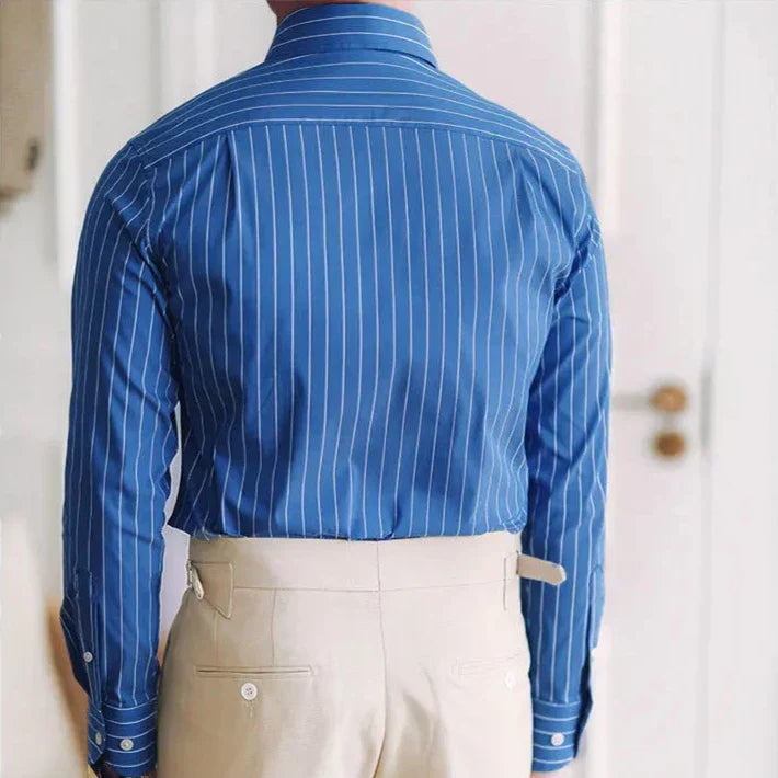 Men's Striped Cotton Formal Shirt HARTTMAN HT054