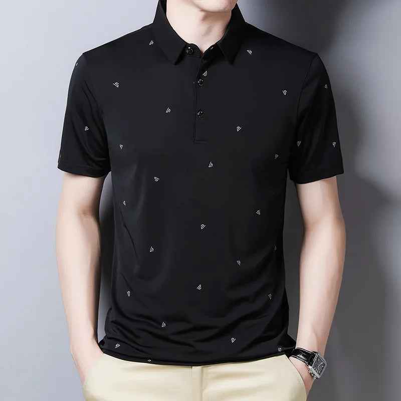 Men's Cotton Polo Shirt HARTTMAN HT112 in Black