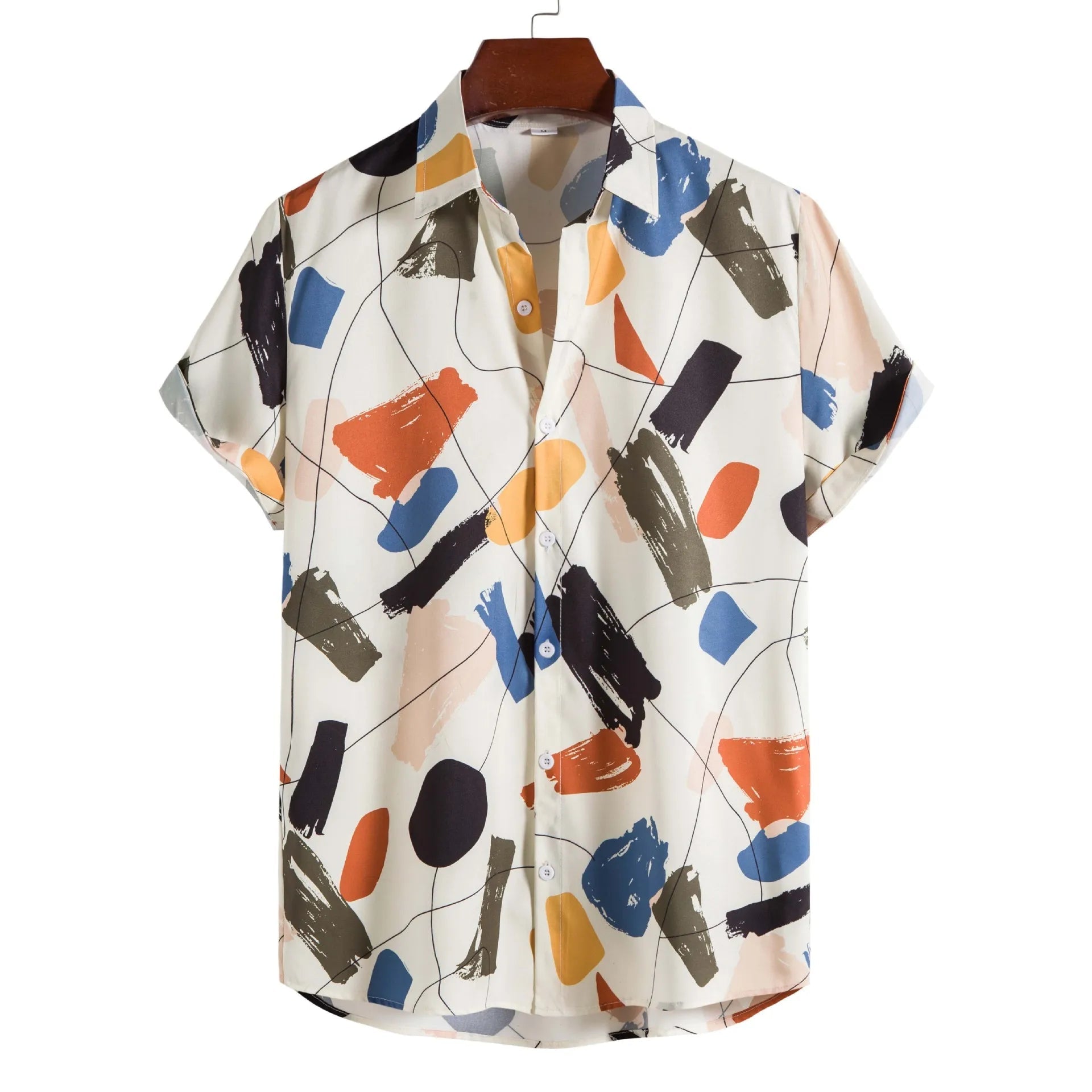 Men's Striped Cotton Shirt HARTTMAN HT090 in White
