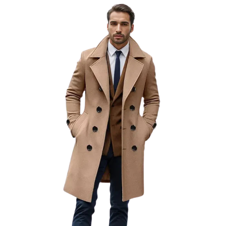 Men's Long Wool Overcoat HARTTMAN HT232