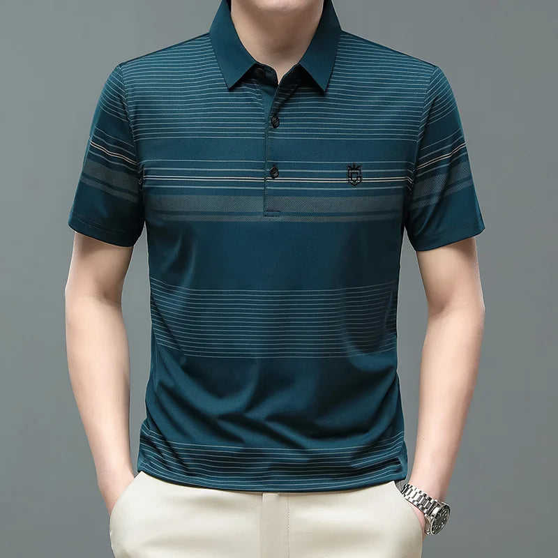 Men's Regular Fit Premium Fabric Polo Shirt HARTTMAN HT115 in Dark Green