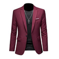Men's Cotton Blazer HARTTMAN HT008 in Wine