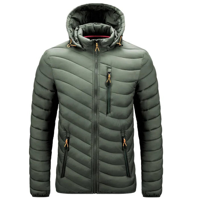 Men's Puffer Jacket HARTTMAN HT090, Withstands Down to -10°C in Green