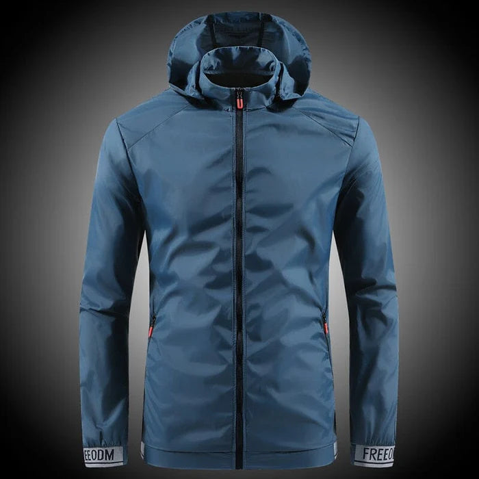 Men's Waterproof Windbreaker Jacket HARTTMAN HT145 in Blue