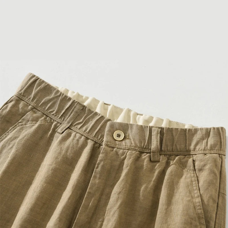Men's Linen Trousers HARTTMAN HT009